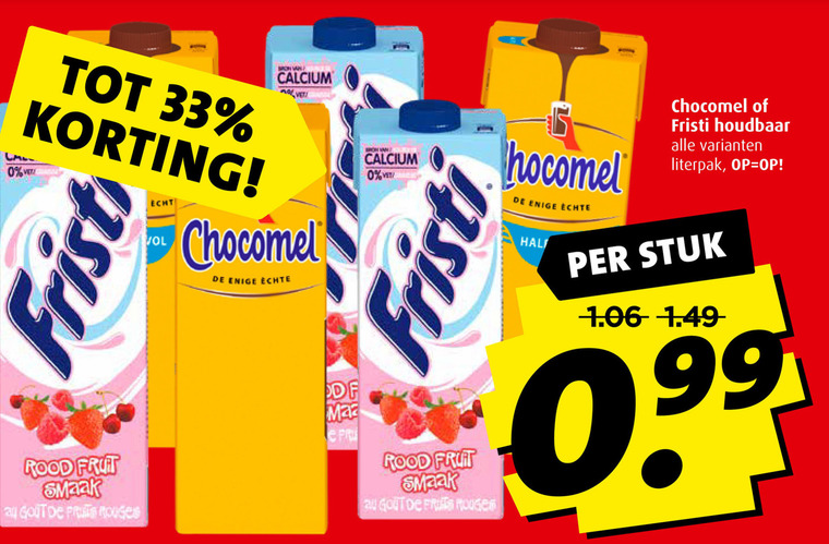 Chocomel   drinkyoghurt, chocolademelk folder aanbieding bij  Boni - details