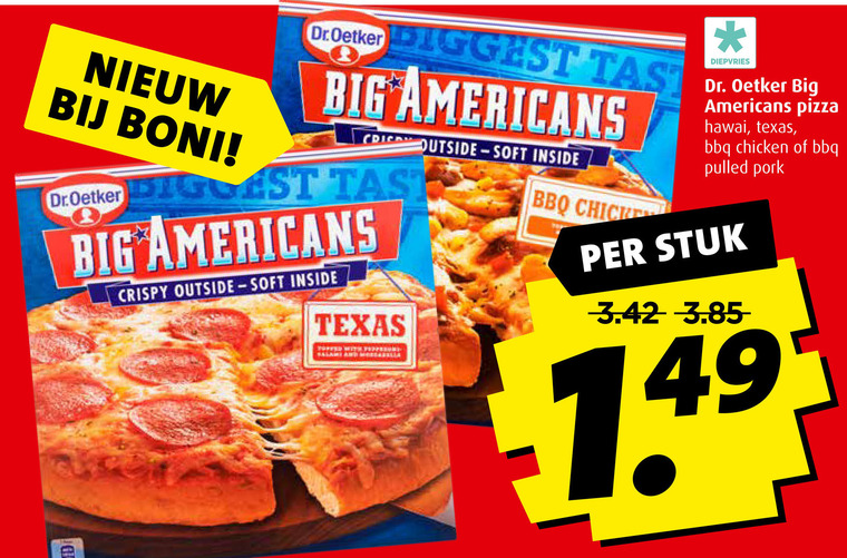 Dr Oetker   diepvriespizza folder aanbieding bij  Boni - details