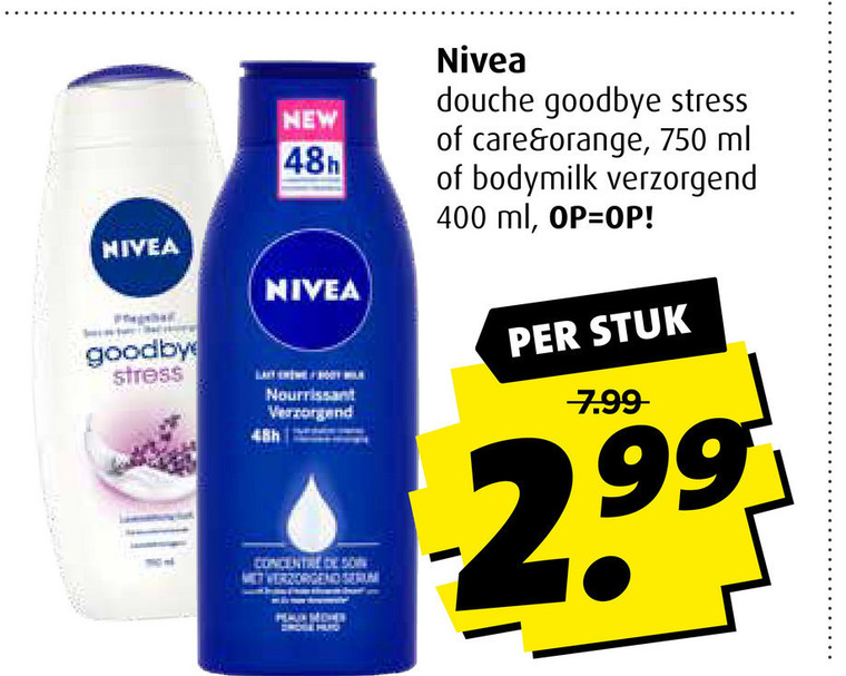 Nivea   bodymilk, douchegel folder aanbieding bij  Boni - details