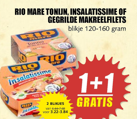 Rio Mare   tonijn in blik, makreelconserven folder aanbieding bij  MCD Supermarkt Basis - details