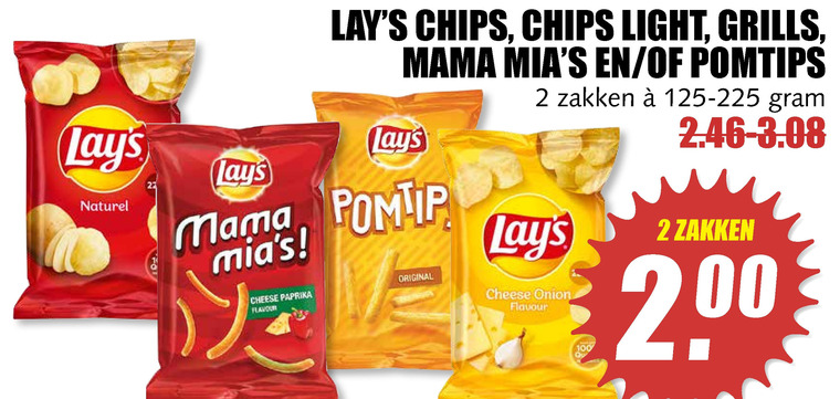 Lays   chips, zoutje folder aanbieding bij  MCD Supermarkt Basis - details