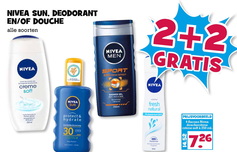 Nivea   deodorant, zonnebrandolie folder aanbieding bij  Boons Markt - details