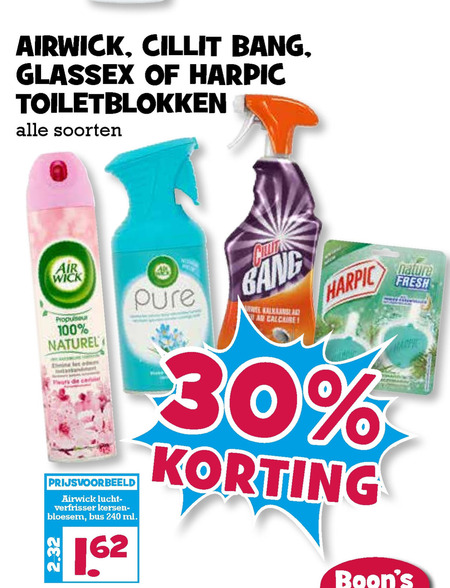 Airwick   allesreiniger, toiletreiniger folder aanbieding bij  Boons Markt - details