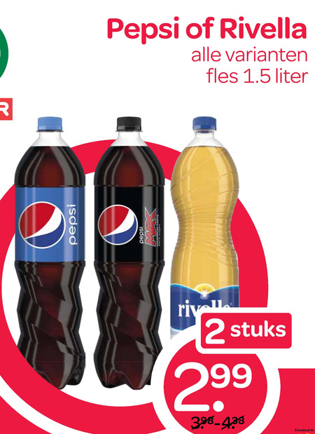 Pepsi   frisdrank, cola folder aanbieding bij  Spar - details