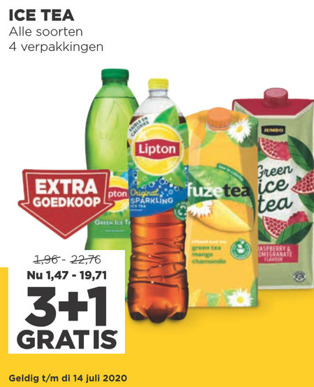 Fuze Tea   ice tea folder aanbieding bij  Jumbo - details