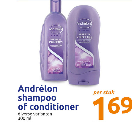 Andrelon   conditioner, shampoo folder aanbieding bij  Action - details