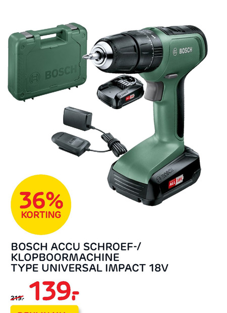 Bosch   accuboormachine folder aanbieding bij  Praxis - details