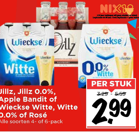 Wieckse Witte   witbier, appelcider folder aanbieding bij  Vomar - details