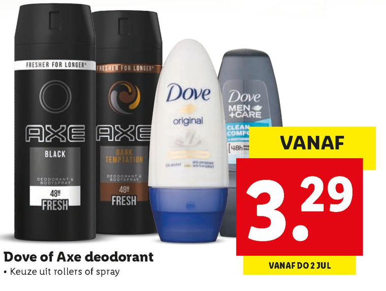 Axe deodorant folder aanbieding bij Lidl details