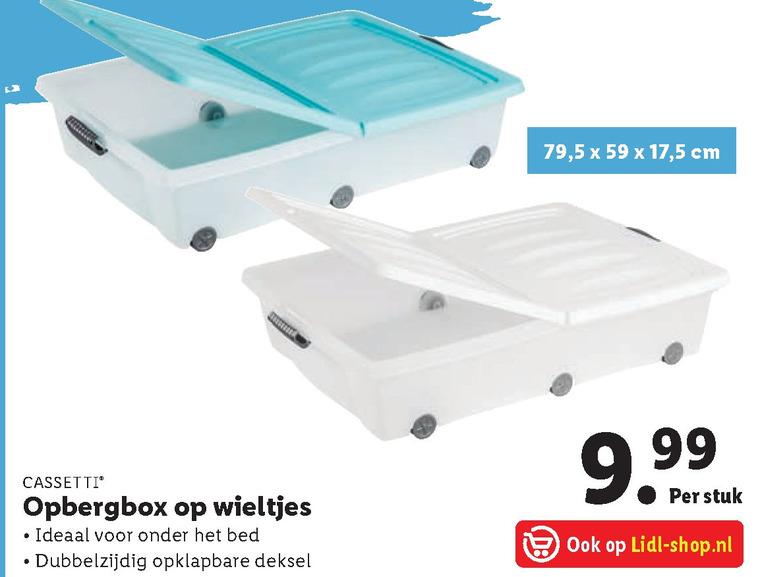 Cassetti   onderbeddozen folder aanbieding bij  Lidl - details