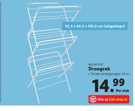 AquaPur   droogrek folder aanbieding bij  Lidl - details