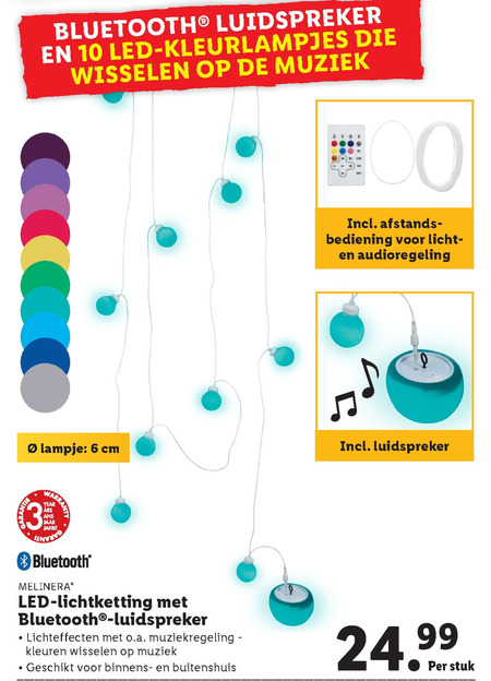 Melinera   feestverlichting folder aanbieding bij  Lidl - details