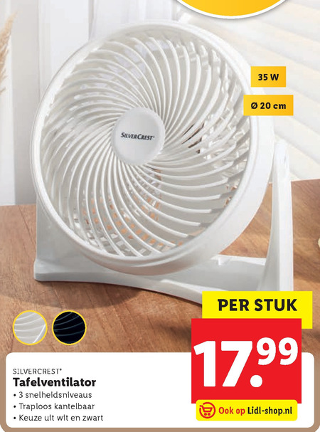 SilverCrest   ventilator folder aanbieding bij  Lidl - details