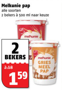 Melkunie   pap folder aanbieding bij  Poiesz - details