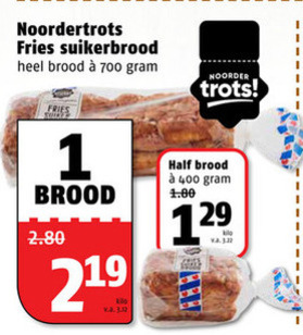 Noordertrots   suikerbrood folder aanbieding bij  Poiesz - details