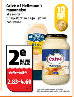 Hellmans   mayonaise folder aanbieding bij  Poiesz - details