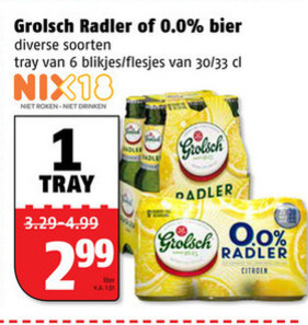 Grolsch   radler bier folder aanbieding bij  Poiesz - details