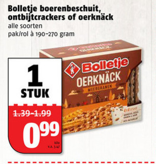 Bolletje   knackebrod, crackers folder aanbieding bij  Poiesz - details