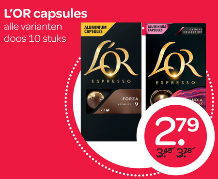 Douwe Egberts L Or   koffiecups folder aanbieding bij  Spar - details