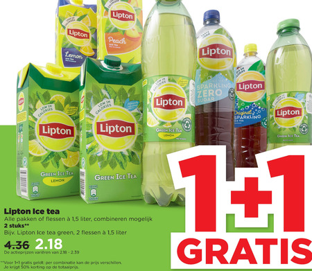 Lipton   ice tea folder aanbieding bij  Plus - details