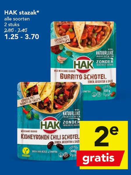 Hak   bonen folder aanbieding bij  Deen - details