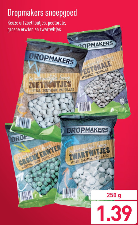 Dropmakers   snoep folder aanbieding bij  Aldi - details