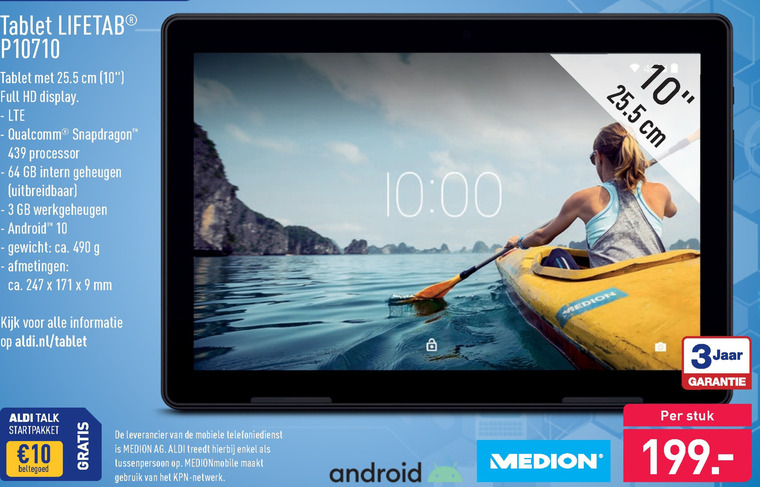 Medion   tablet folder aanbieding bij  Aldi - details