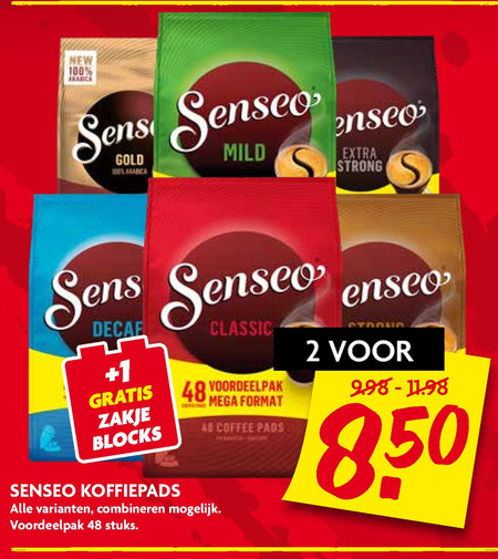 Douwe Egberts Senseo   koffiepad folder aanbieding bij  Dekamarkt - details