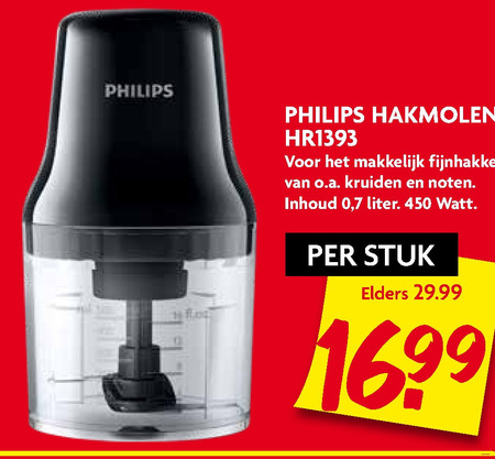 Ik zie je morgen plakband In detail Philips hakmolen folder aanbieding bij Dekamarkt - details