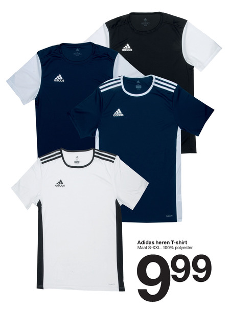 Uitvoerbaar samenkomen frequentie Adidas heren t-shirt folder aanbieding bij Zeeman - details