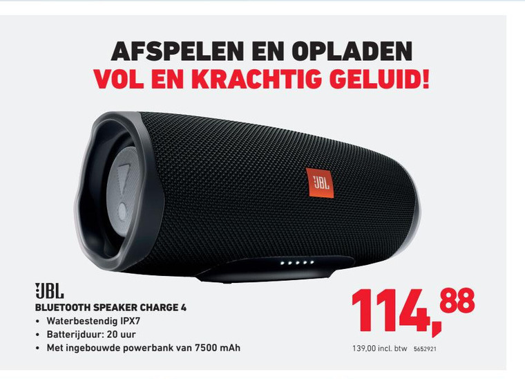 JBL   portable speakerset folder aanbieding bij  Office Centre - details