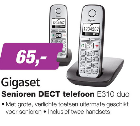 Gigaset   telefoon folder aanbieding bij  EP Electronic Partner - details