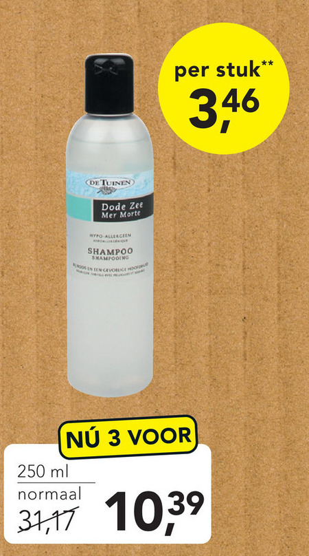 De Tuinen Huismerk   shampoo folder aanbieding bij  Holland & Barrett - details