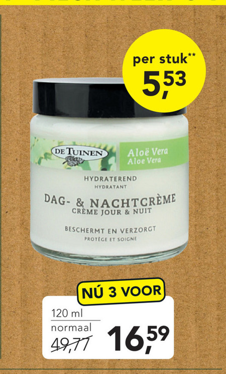 De Tuinen Huismerk   nachtcreme, dagcreme folder aanbieding bij  Holland & Barrett - details