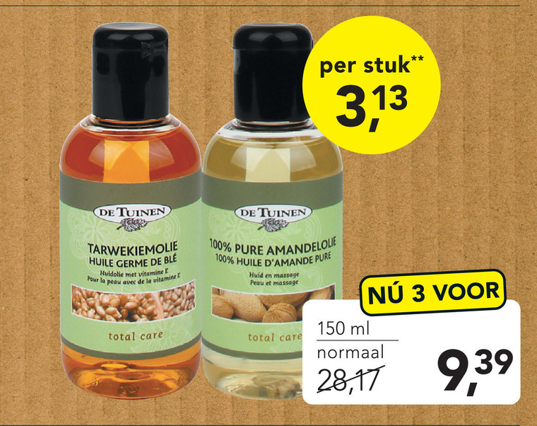 De Tuinen Huismerk   huidolie folder aanbieding bij  Holland & Barrett - details