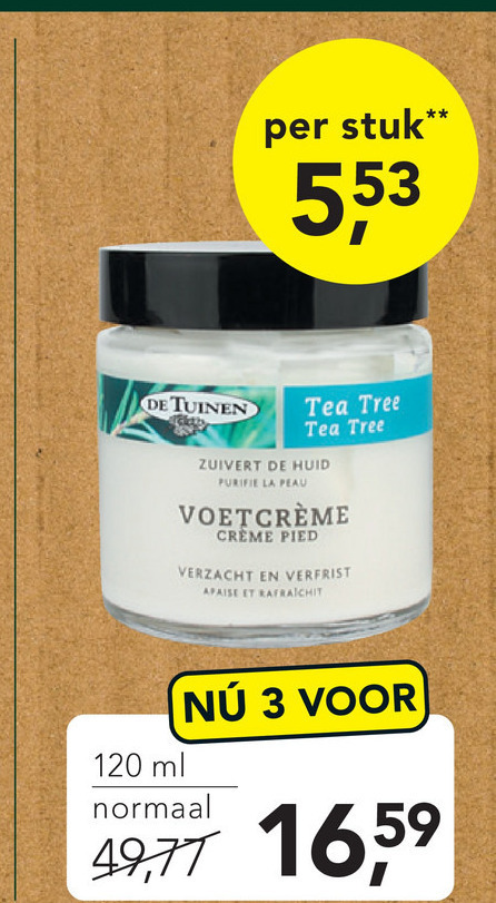 De Tuinen Huismerk   voetverzorging folder aanbieding bij  Holland & Barrett - details