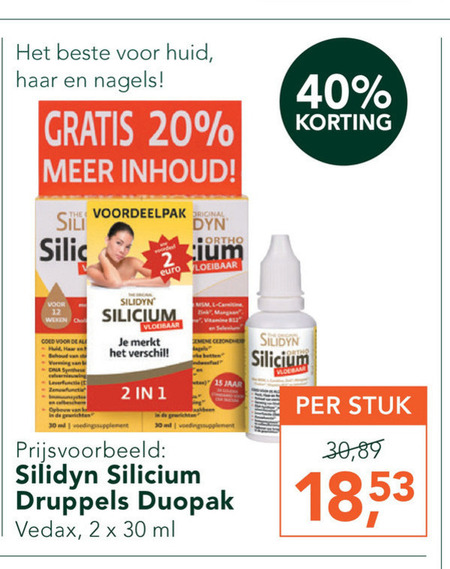 Silidyn   voedingssupplement folder aanbieding bij  Holland & Barrett - details