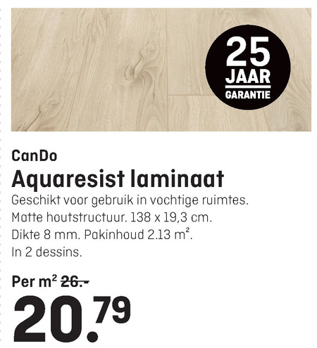 Cando   laminaat folder aanbieding bij  Multimate - details