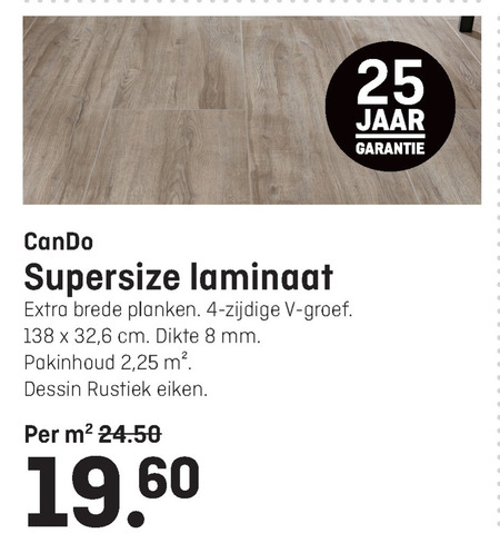 Cando   laminaat folder aanbieding bij  Multimate - details