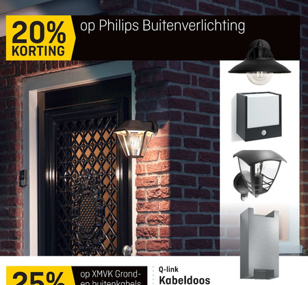 Philips   buitenlamp folder aanbieding bij  Multimate - details