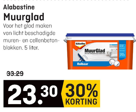 Alabastine   vulmiddel folder aanbieding bij  Multimate - details