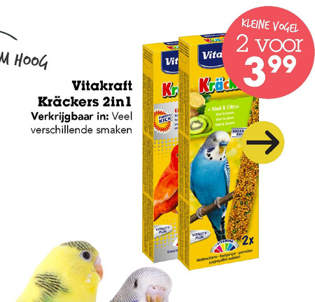 Vitakraft   vogelvoer folder aanbieding bij  Discus Hengelsport - details