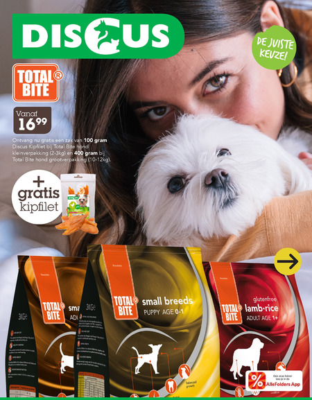 Total Bite   hondenvoer folder aanbieding bij  Discus Hengelsport - details