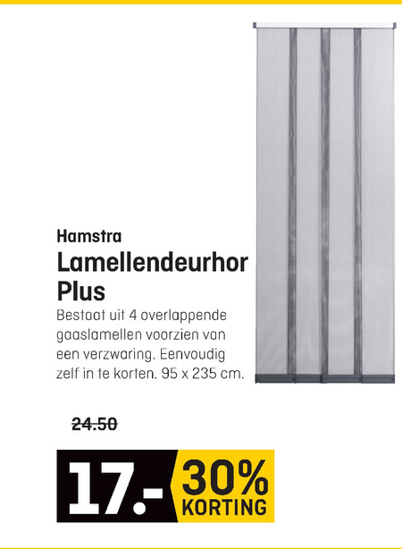 Hamstra   lamellenhordeur folder aanbieding bij  Hubo - details