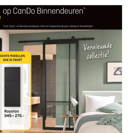 Cando   deur folder aanbieding bij  Hubo - details