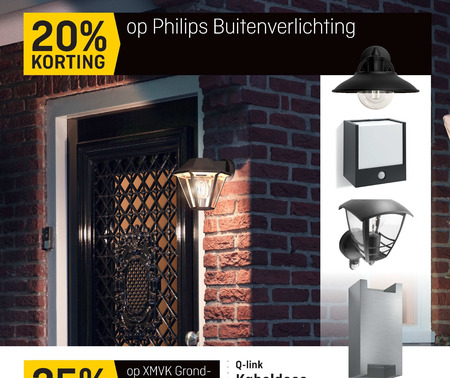 Philips   buitenlamp folder aanbieding bij  Hubo - details