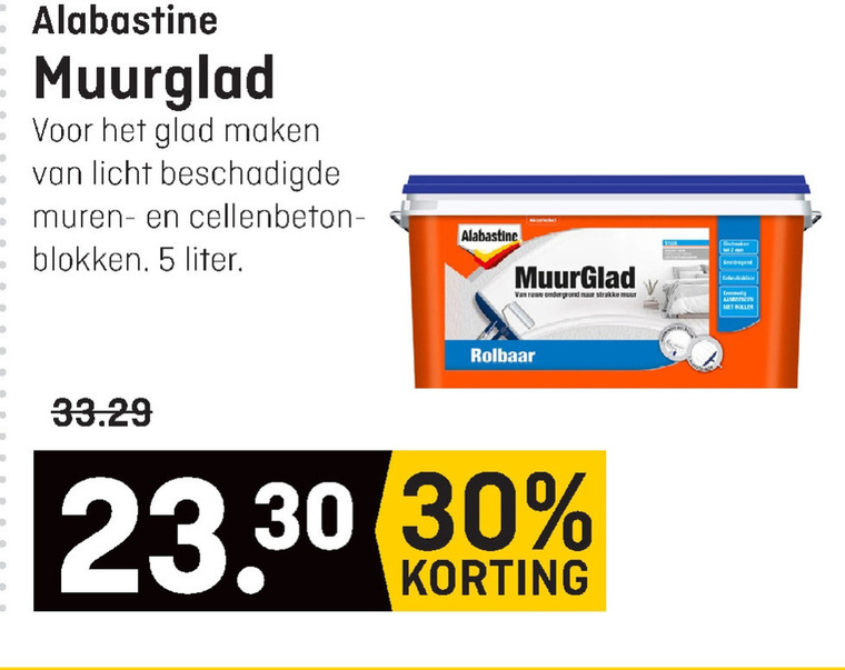 Alabastine   vulmiddel folder aanbieding bij  Hubo - details