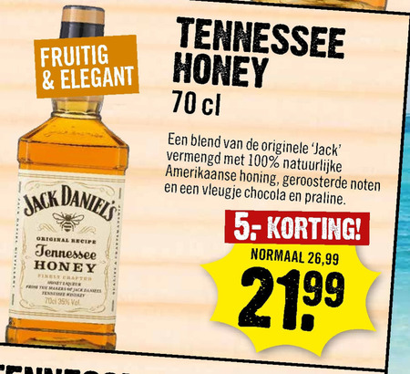 Jack Daniels   whisky folder aanbieding bij  Dirck III - details