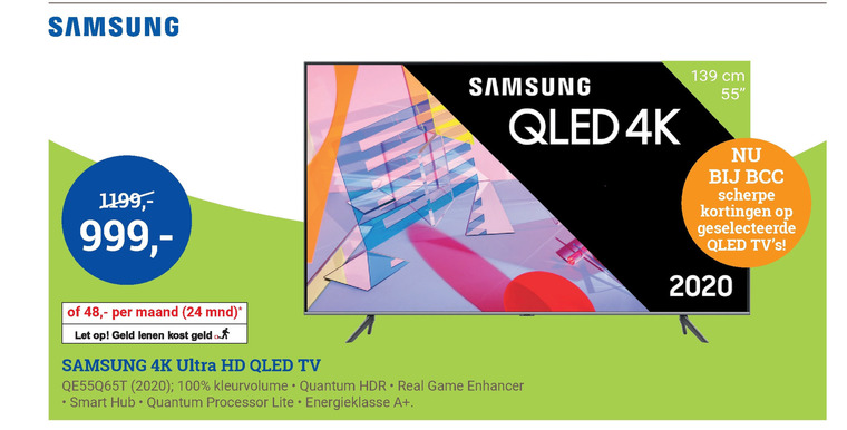 Samsung   4k ultrahd televisies folder aanbieding bij  BCC - details