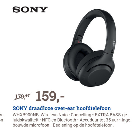 Sony   koptelefoon folder aanbieding bij  BCC - details